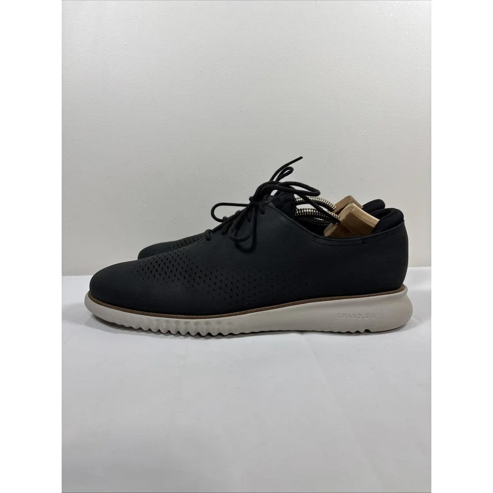 Cole Haan 2.ZEROGRAND Oxford Mens 11.5 M Shoes Black Perforated‎ C23807 Comfort